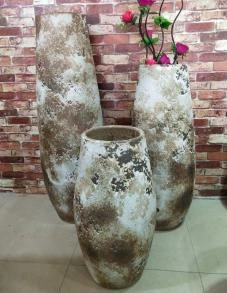 Ceramic Vase Earthen Mix Design 40x120 cm